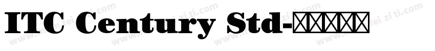 ITC Century Std字体转换